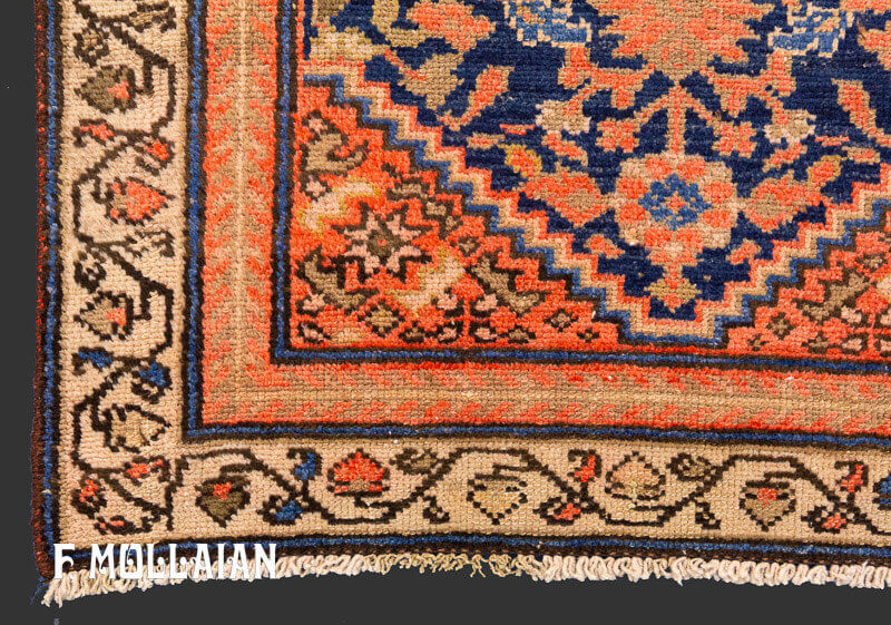 Antica Corsia Persiana Malayer Con Disegno Stilizzato n°:58041469