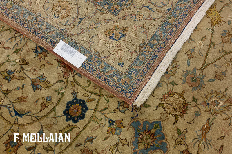 Tapis Qum Laine de Kurk Partiellement en Soie n°:67085658