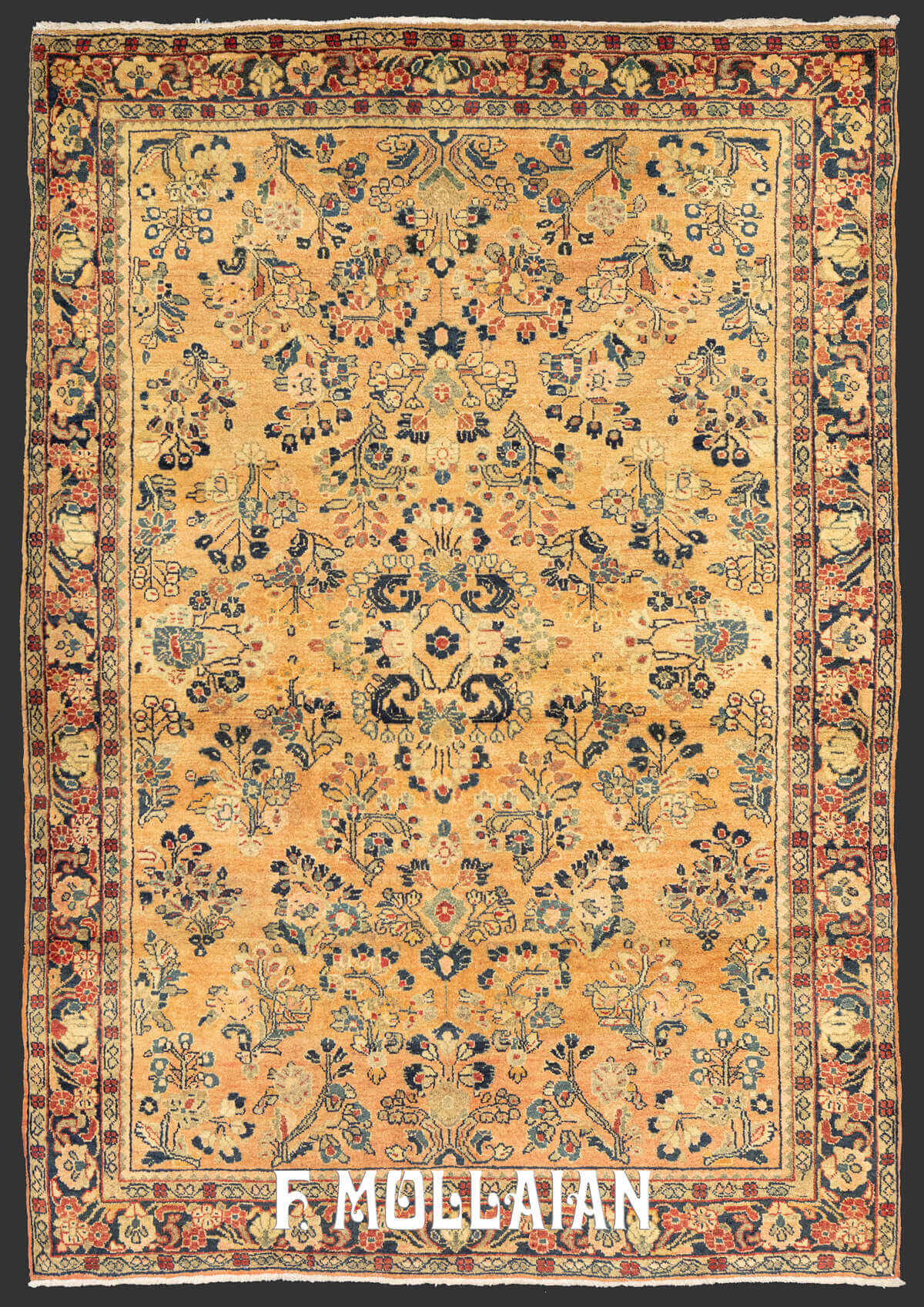 Antique Persian Sarouk Rugs with All-Over Floral Field n°:47509604