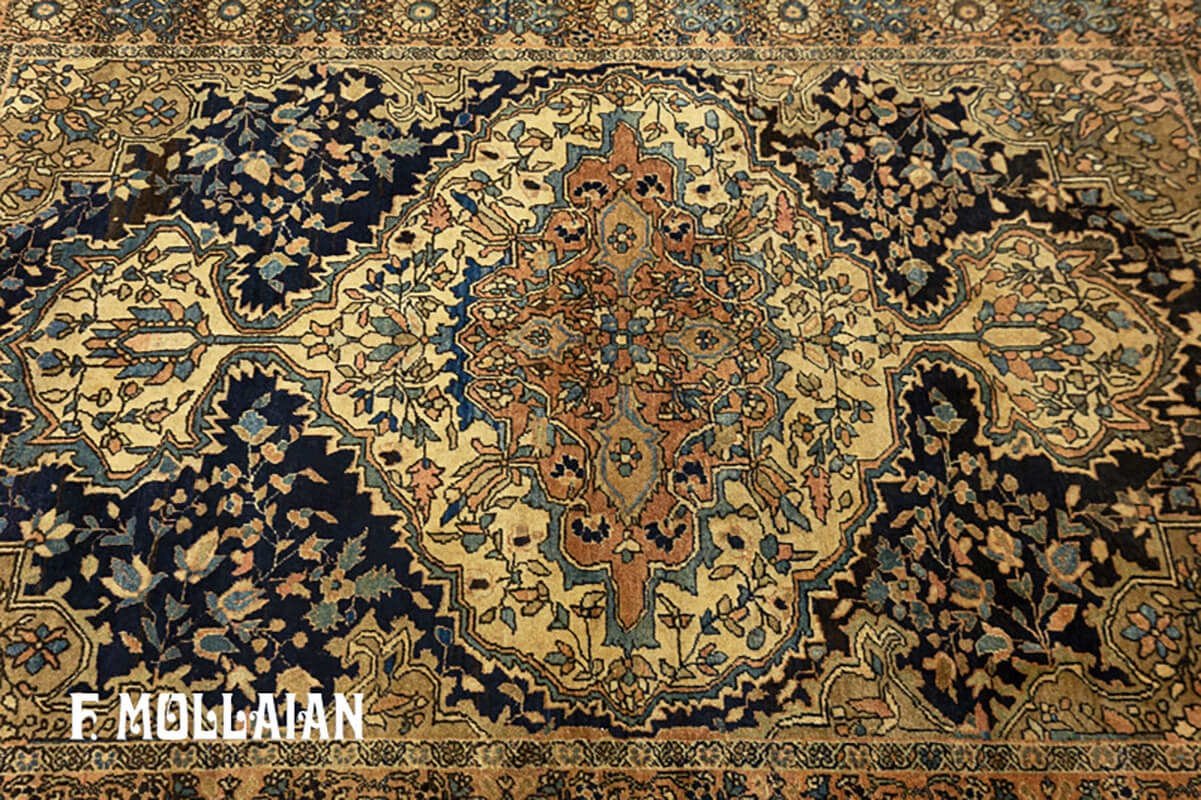 Antique Persian Small Saruk Farahan Rug n°:65038038