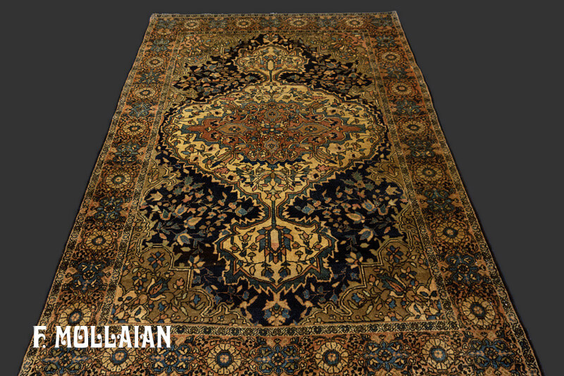 Antique Persian Small Saruk Farahan Rug n°:65038038