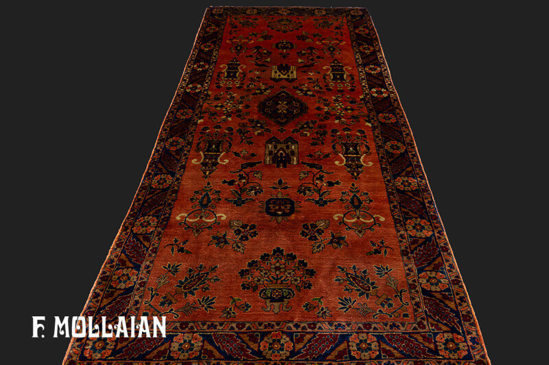 A Small Silk Antique Kashan “TAFFAZOLI” Rug n°:14081749