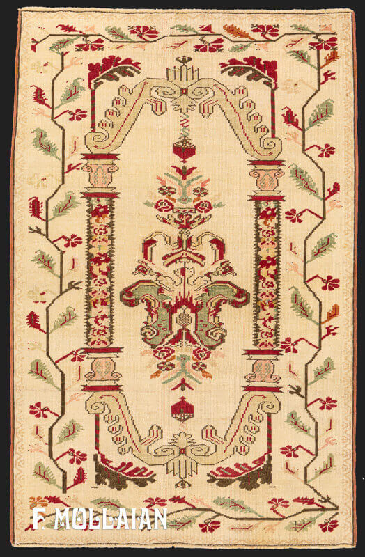 Antique Turkish Ghiordes Rug n°:77763736