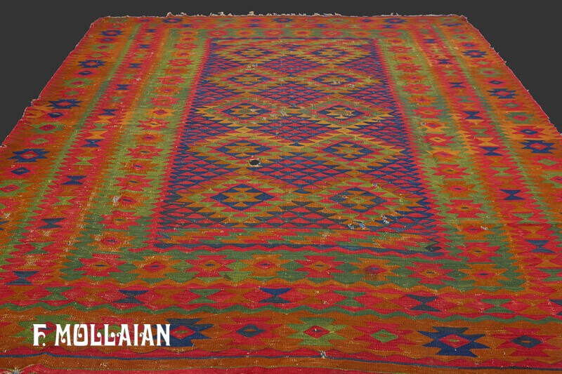 Tapis Kilim Turc Sarkoy n°:40206582