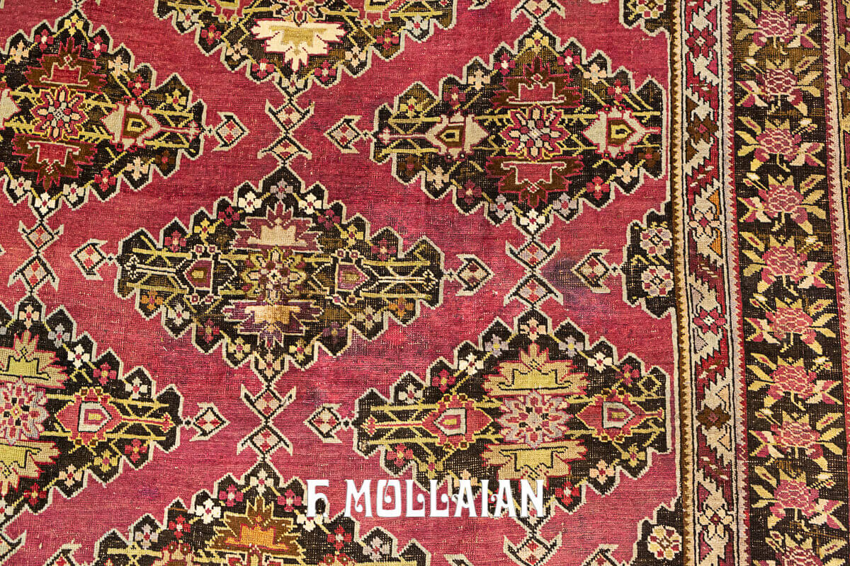 Antique Very Long Karabakh (Qarabağ) Kalle Size All-Over Caucasian Carpet n°:20028823