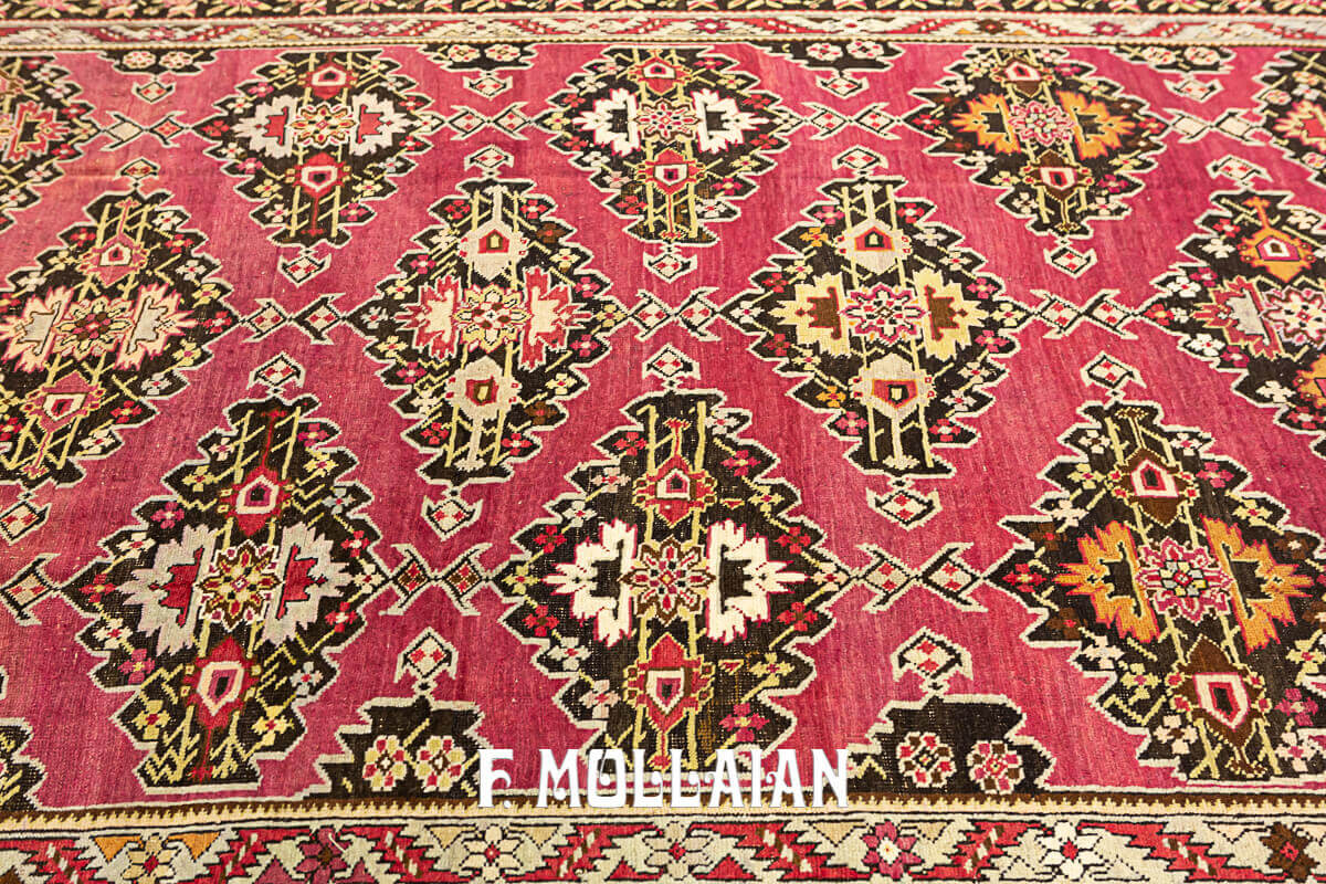 Antique Very Long Karabakh (Qarabağ) Kalle Size All-Over Caucasian Carpet n°:20028823