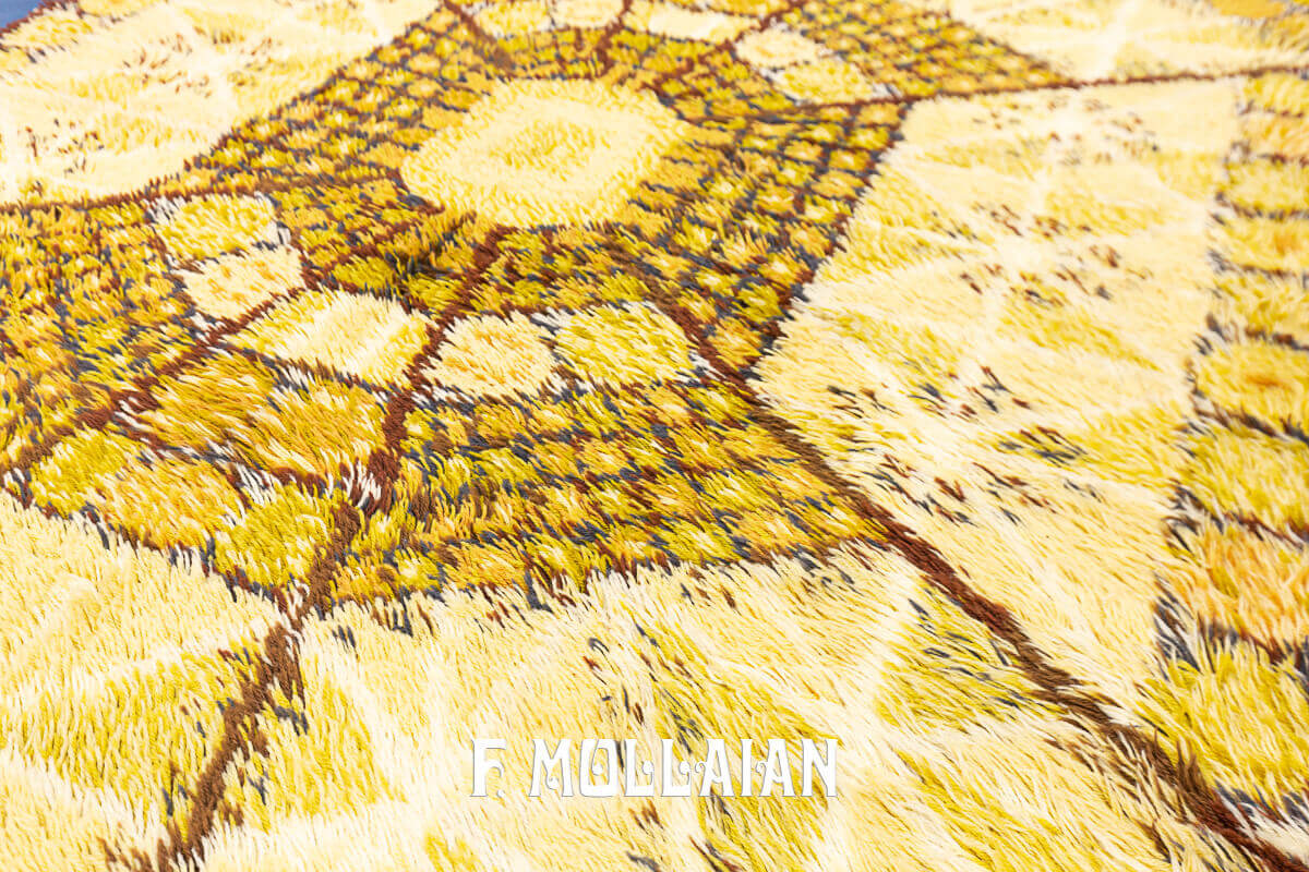 Decorative Swedish Rya Rug n°:46788487