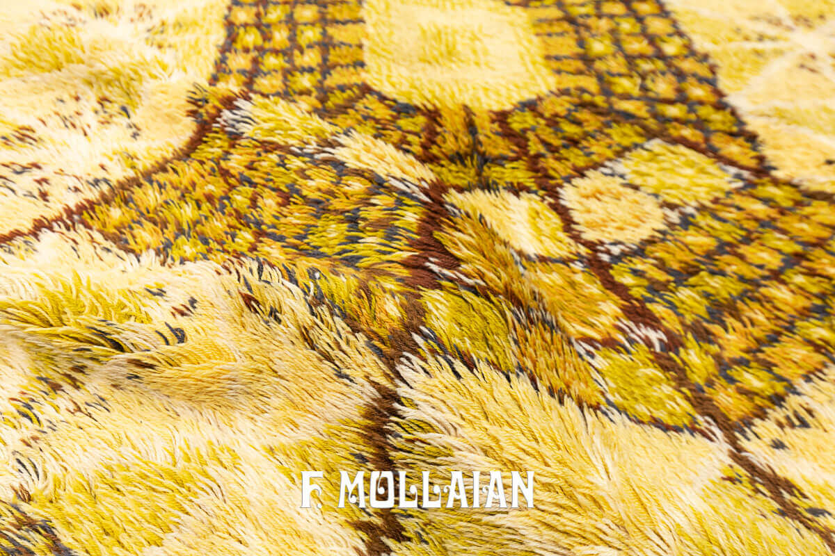Decorative Swedish Rya Rug n°:46788487