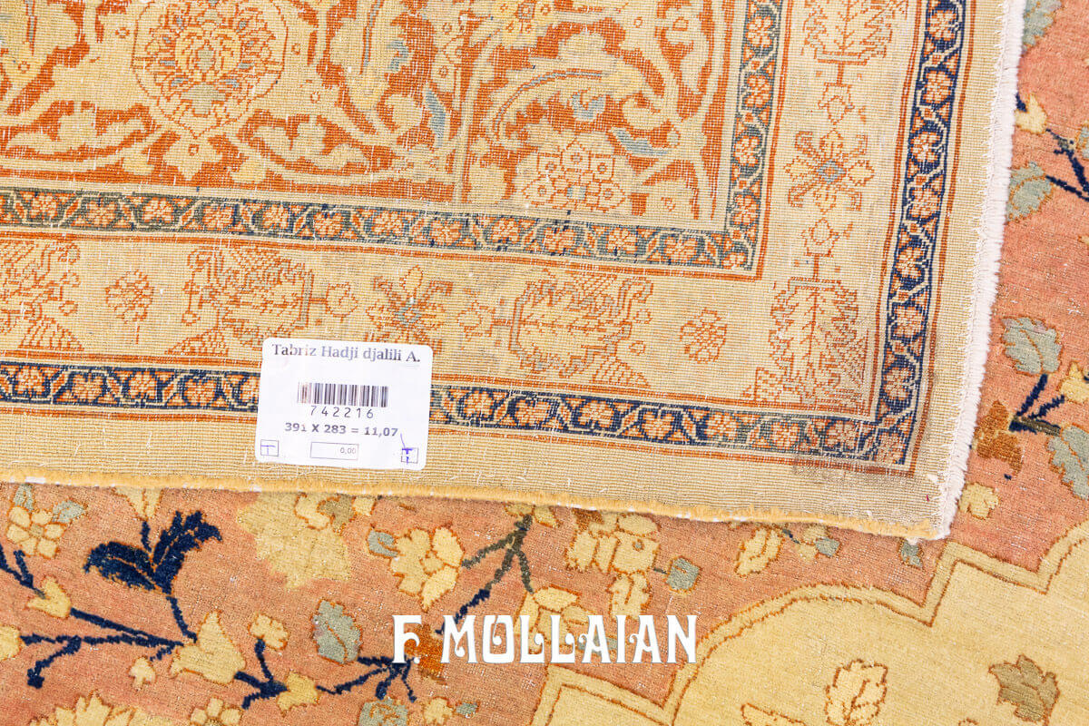 Tappeto Classico Medaglione Tabriz Hagi Gialili n°:742216