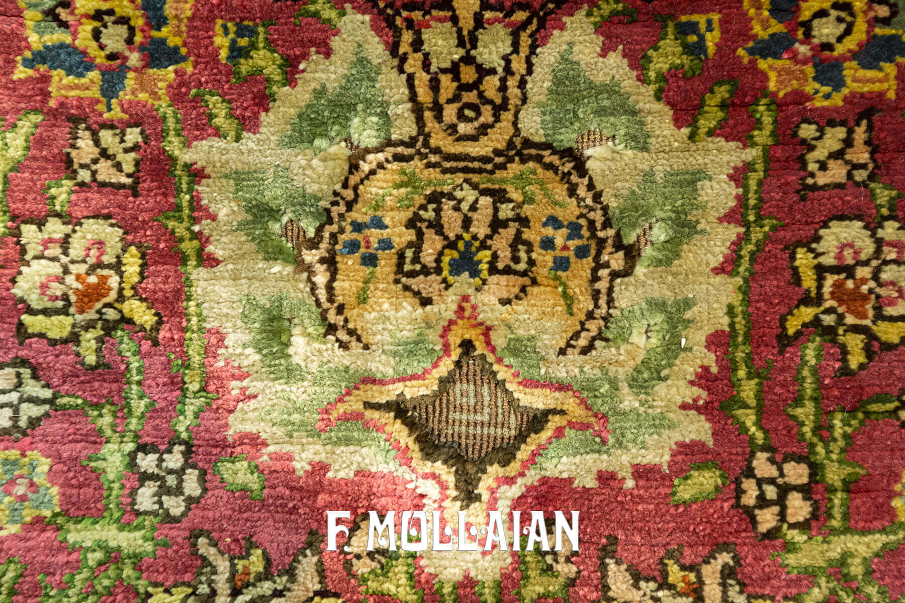 Rare Antique Signed “ZAREH” Peyman prayer design Koum Kapi Turkish Rug n°:734993