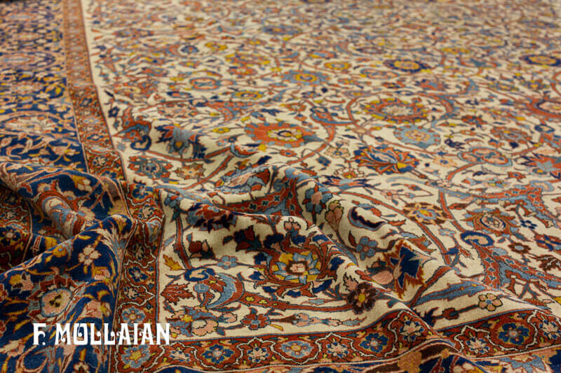 Tappeto Isfahan Sciuresci Trama Seta n°:85039872