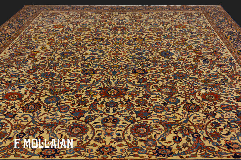 Tappeto Isfahan Sciuresci Trama Seta n°:85039872