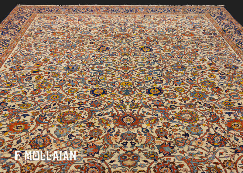 Tappeto Isfahan Sciuresci Trama Seta n°:85039872