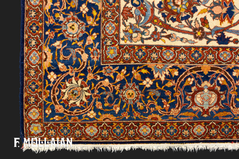 Tappeto Isfahan Sciuresci Trama Seta n°:85039872
