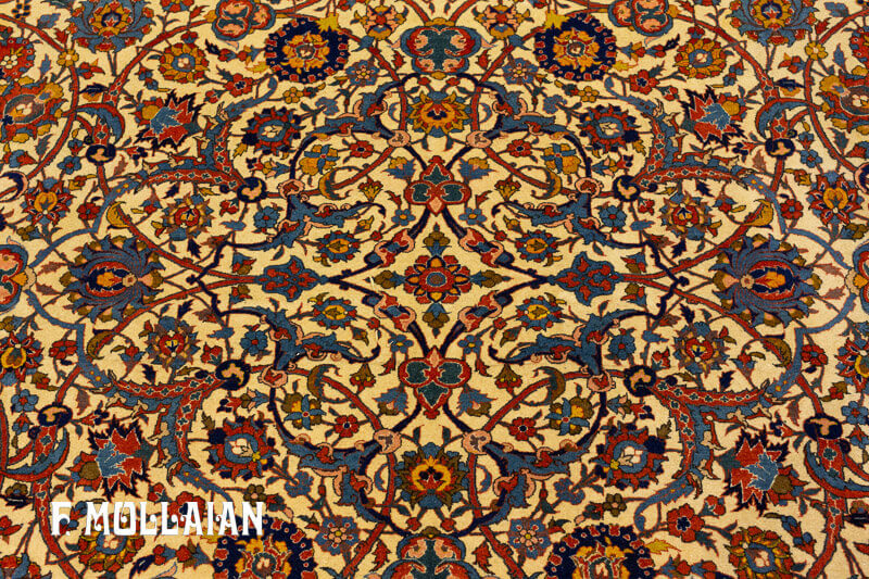 Tappeto Isfahan Sciuresci Trama Seta n°:85039872