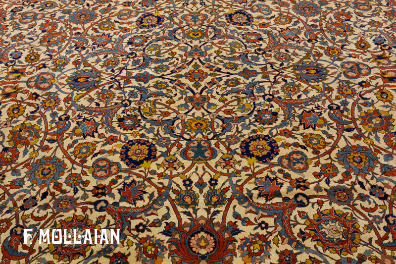 Tappeto Isfahan Sciuresci Trama Seta n°:85039872