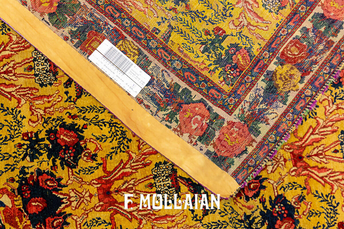 Senneh Rug Warp Silk All-Over Gol Farang n°:95075238