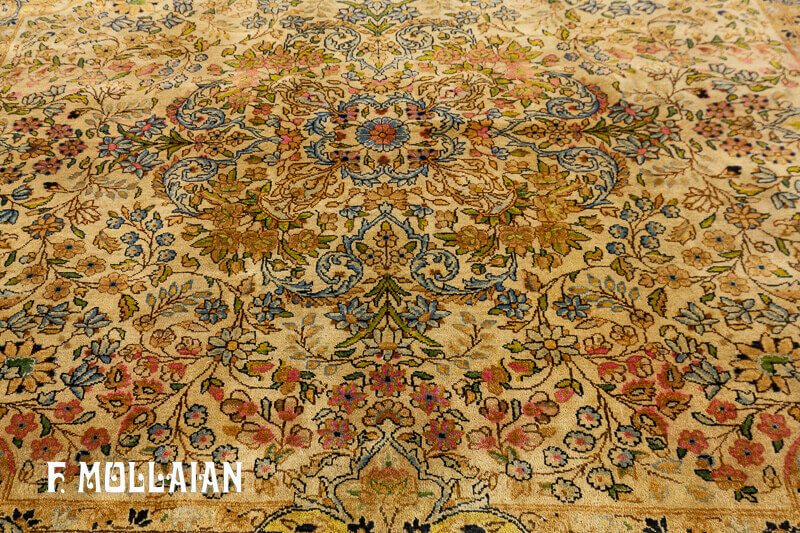 Persian Kerman Rug Square n°:99378902