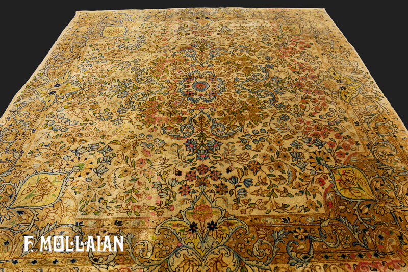 Persian Kerman Rug Square n°:99378902