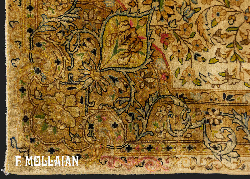 Persian Kerman Rug Square n°:99378902