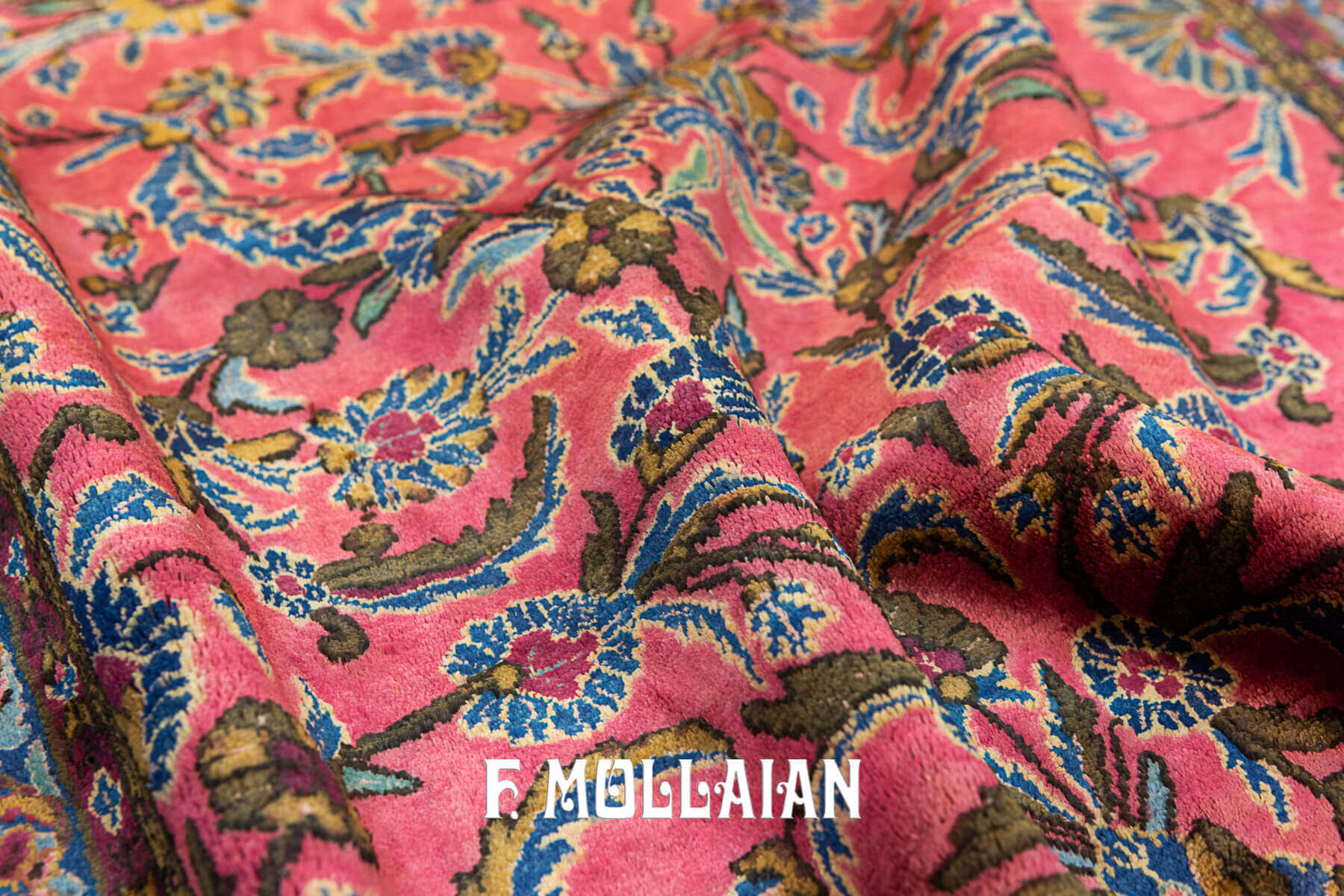Very Fine Hand-knotted Antique Kashan Silk Persian Rug n°:64815415