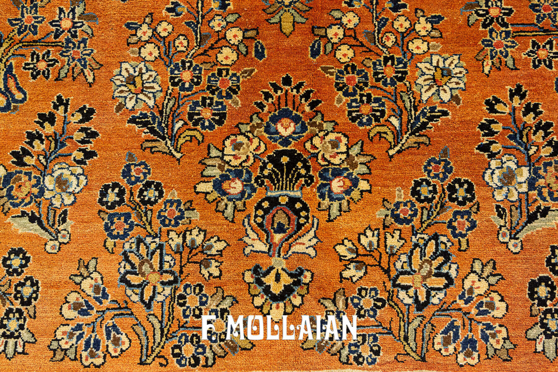 Hand-knotted Floral and All-over Persian Saruk Antique Carpet n°:49622648