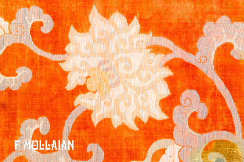Textile Antique Impérial Chinois de Soie et Filde Métall n°:23466165