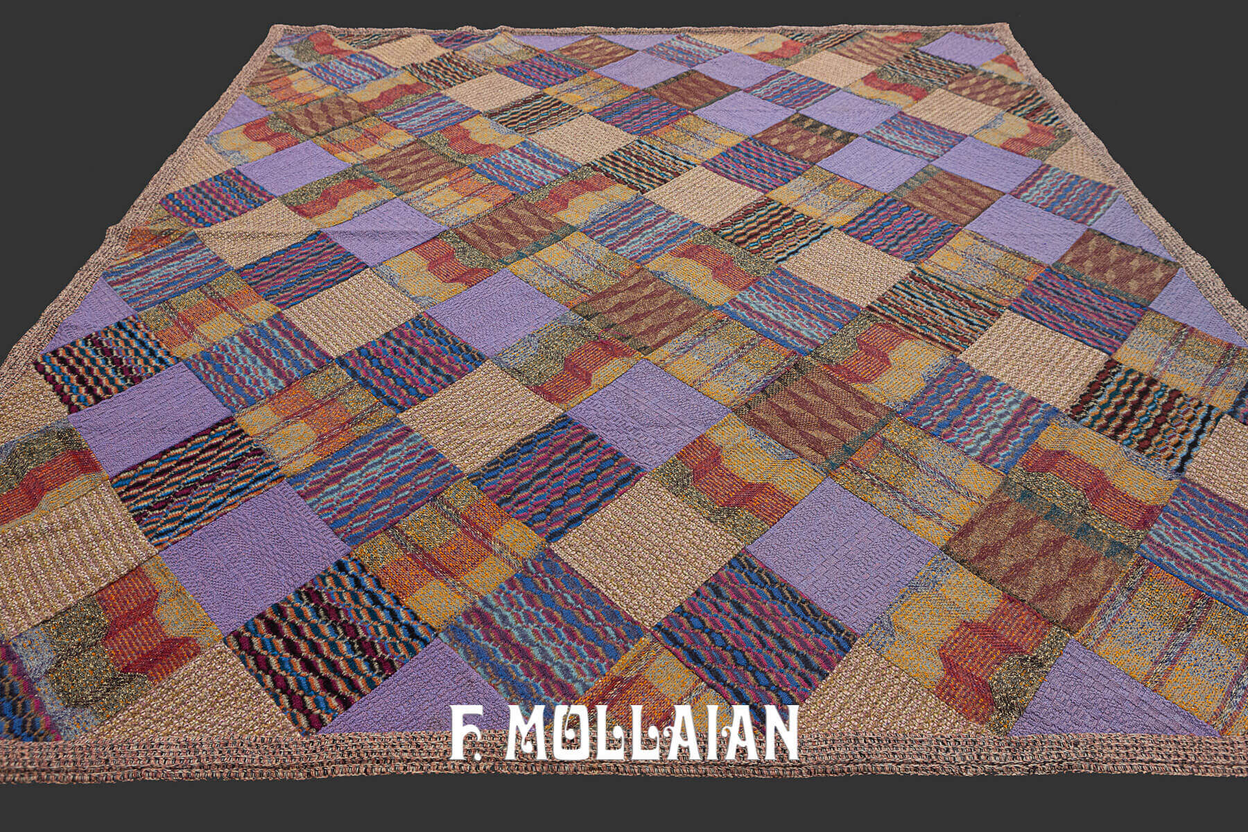 Square-shape Vintage Missoni patchwork Carpet n°:257220