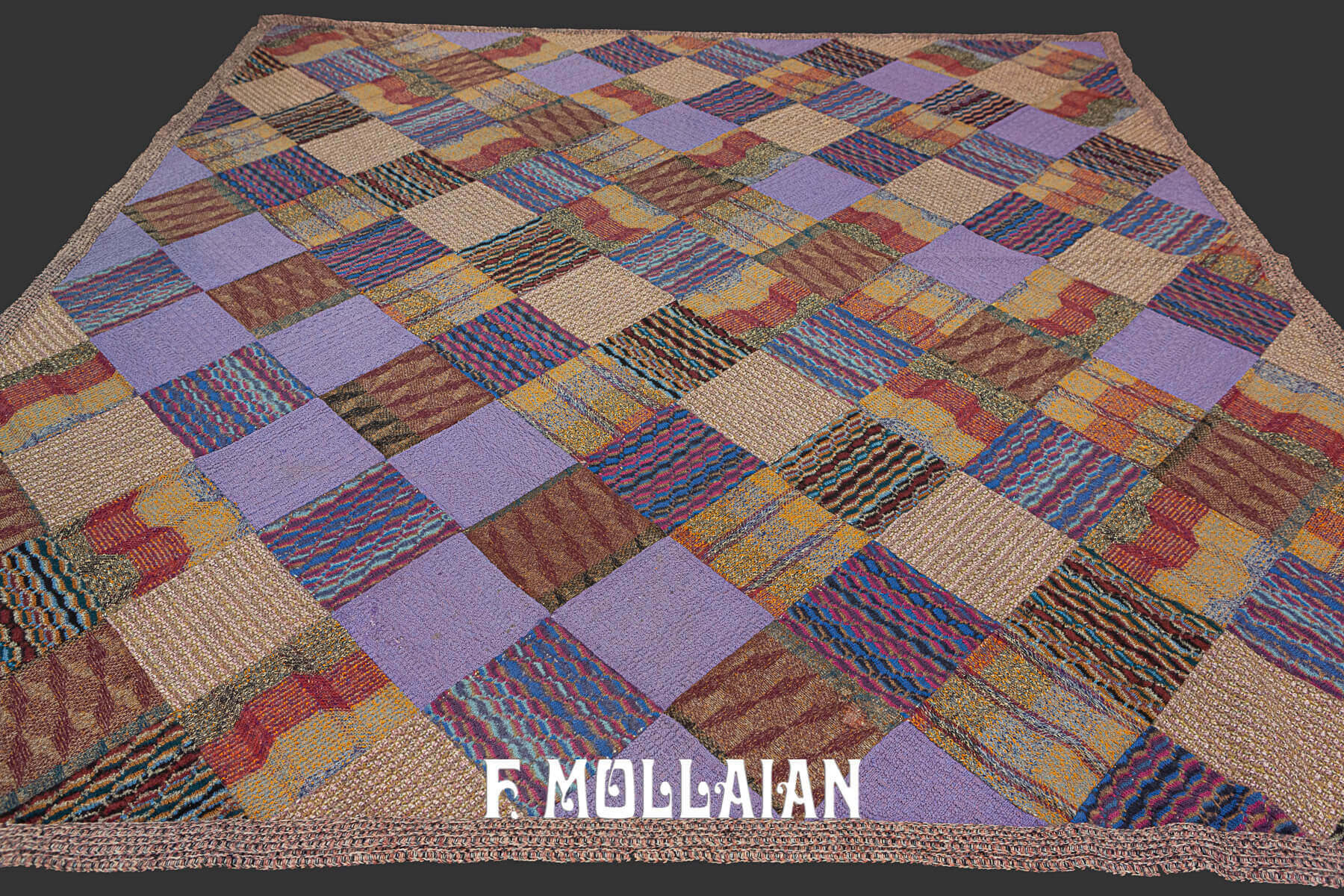 Square-shape Vintage Missoni patchwork Carpet n°:257220