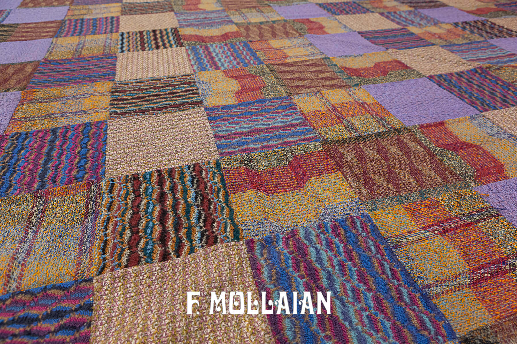 Square-shape Vintage Missoni patchwork Carpet n°:257220