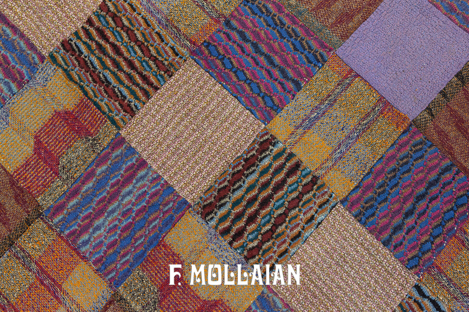 Square-shape Vintage Missoni patchwork Carpet n°:257220