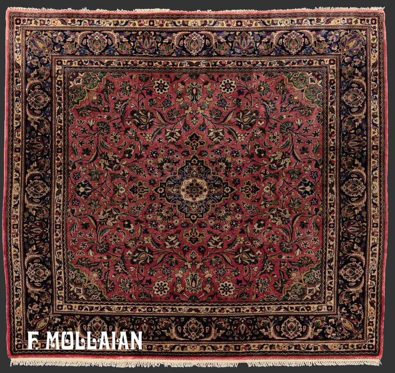 Antique Persian Kashan Silk Rug n°:40582547
