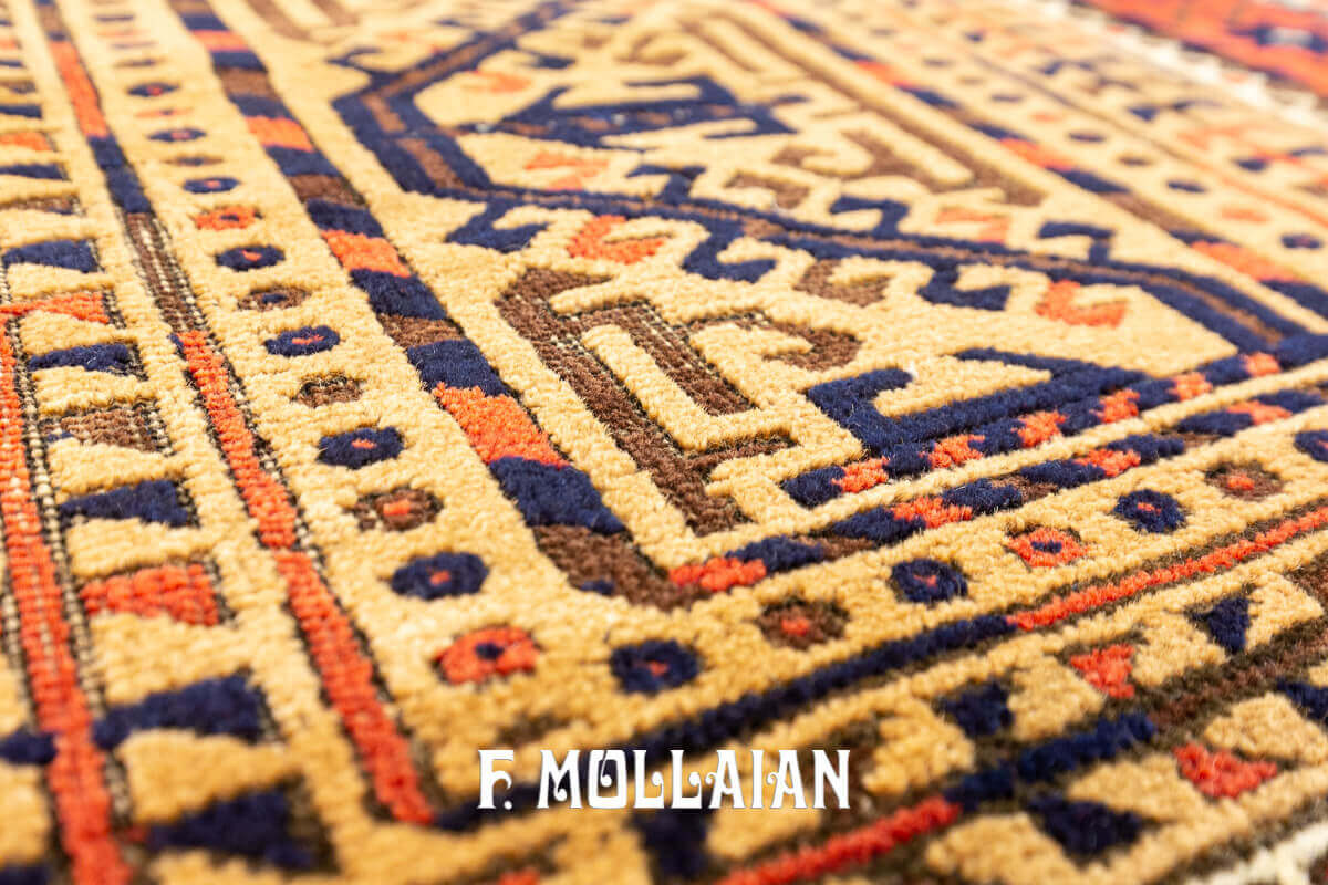 Tapis Baloutche Antique noué à la main Camel-Hair Field n°:427617 n°:427617