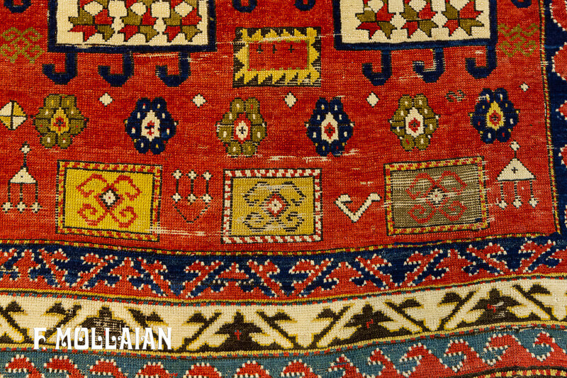 Antique Caucasian Kazak Karachov Rug n°:47932905