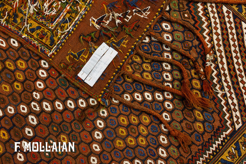 Antique Persian Afshari Sumak n°:49404343