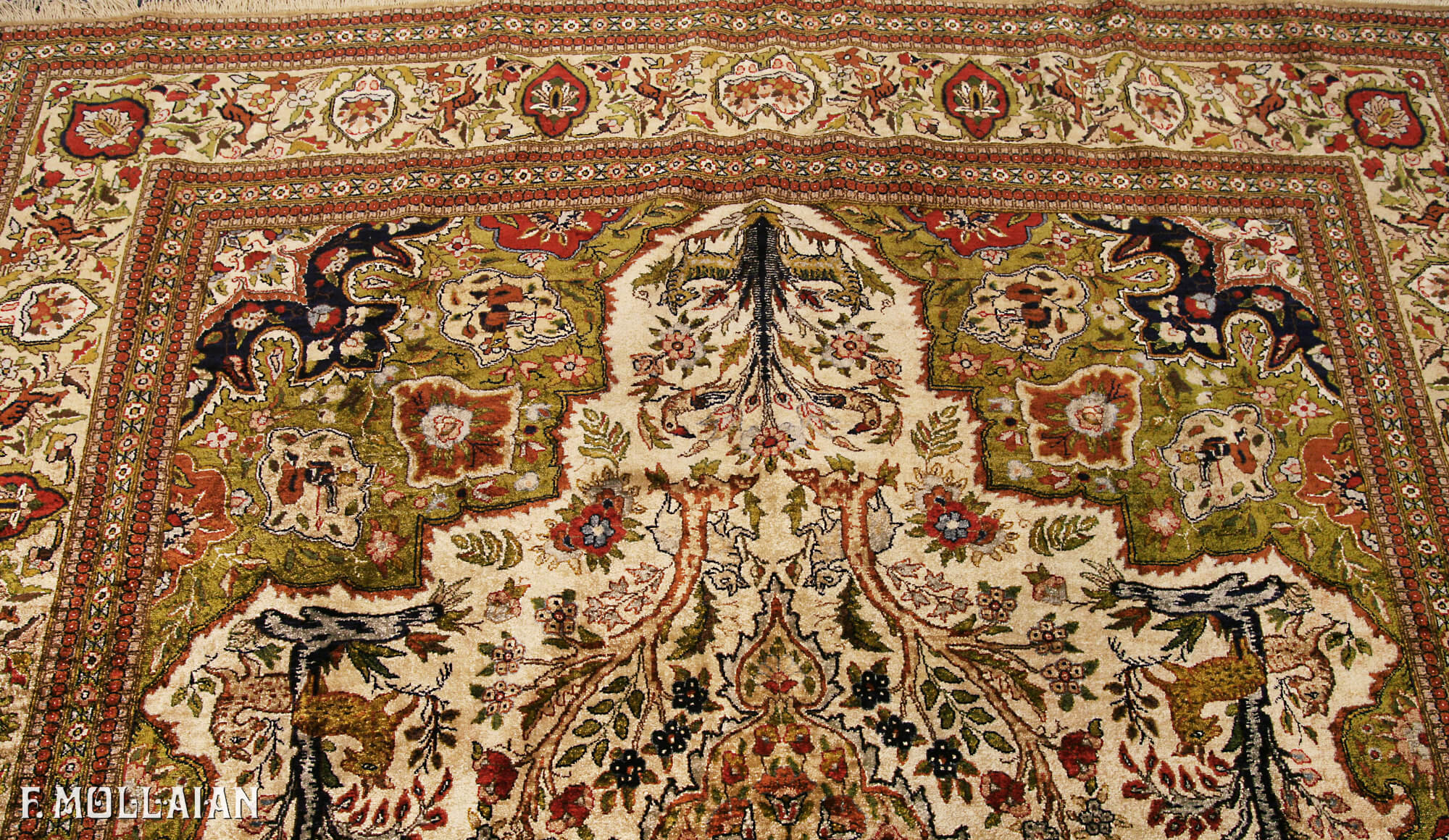 Teppich Persischer Semi-Antiker Tabriz Seide n°:54736387