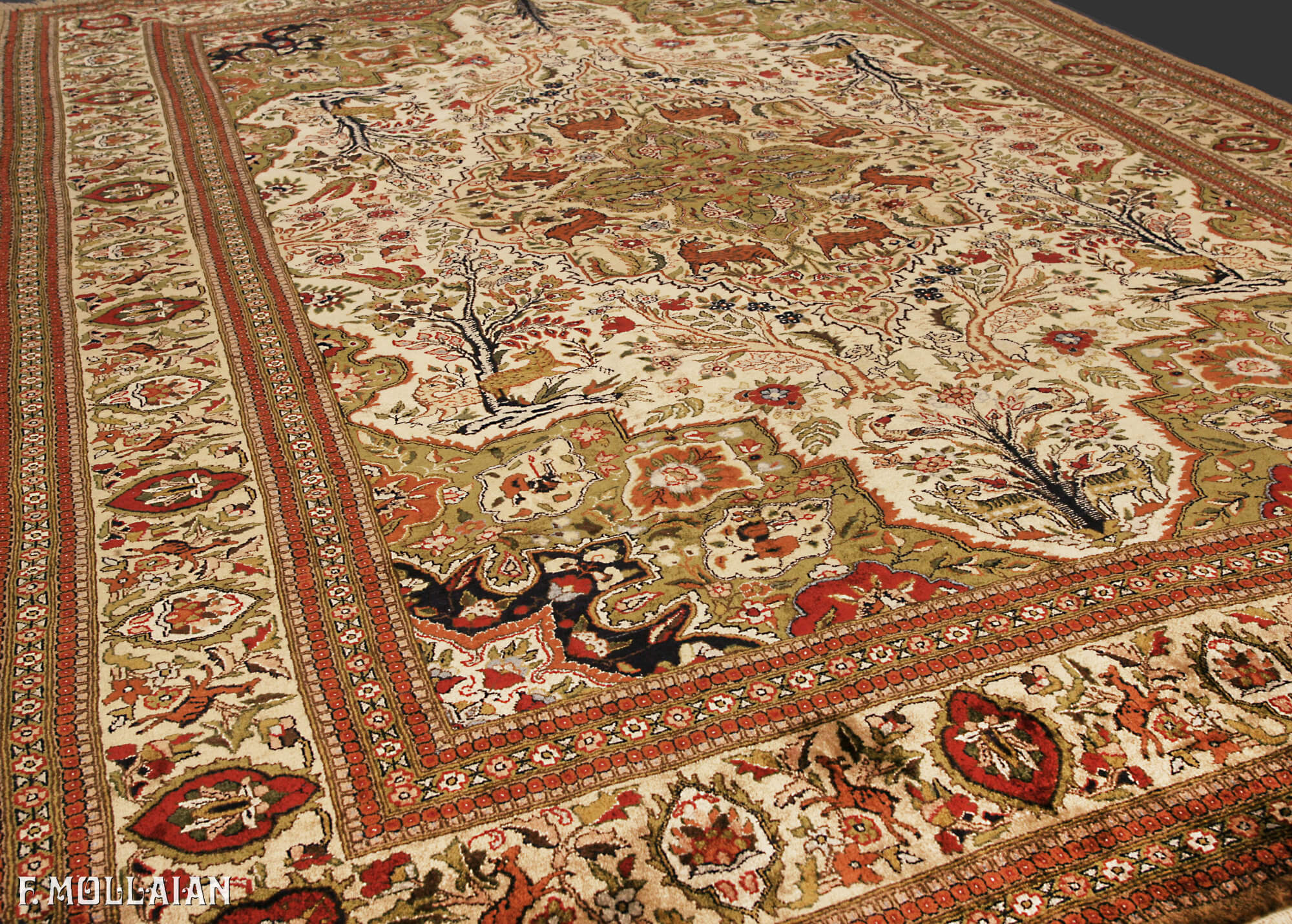 Teppich Persischer Semi-Antiker Tabriz Seide n°:54736387