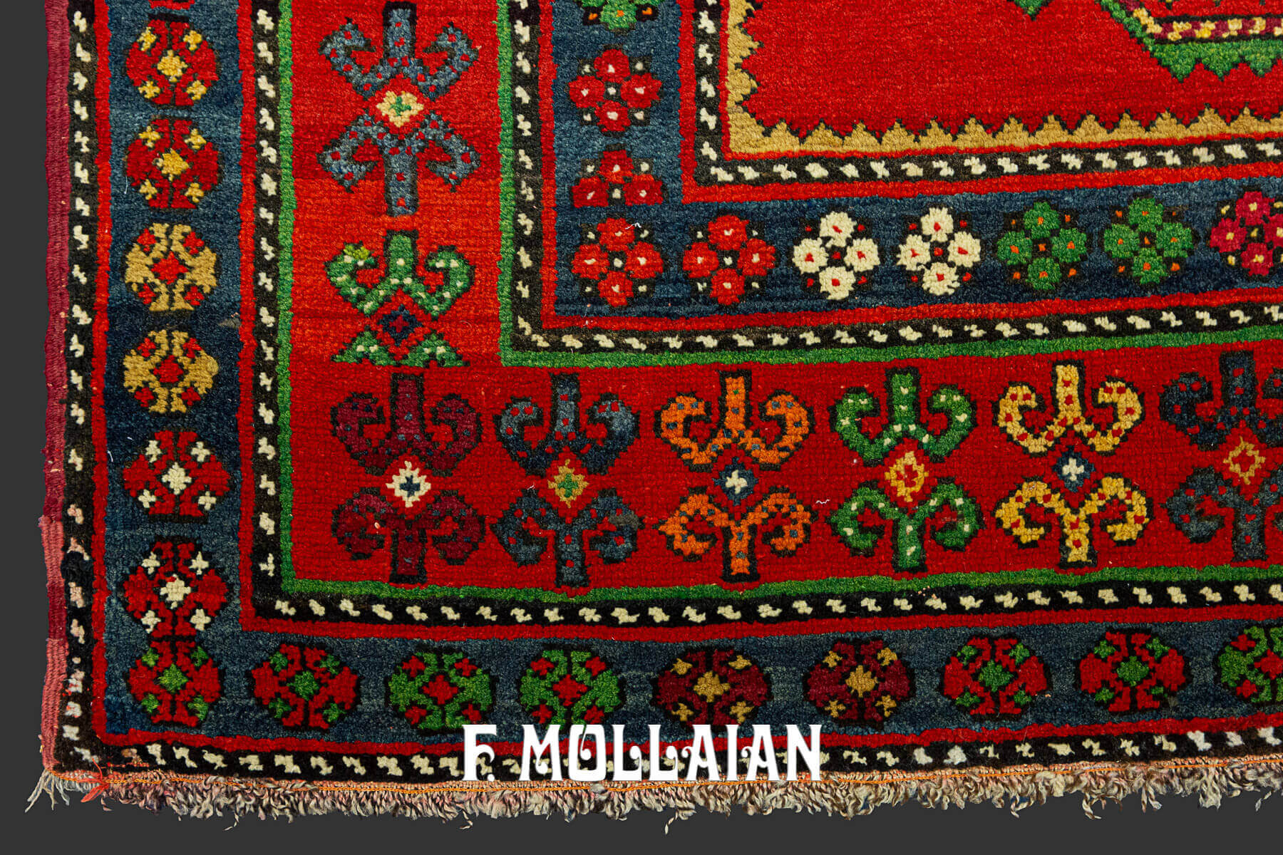 Antique Hand-knotted Caucasian Red Shirvan Rug n°:5931