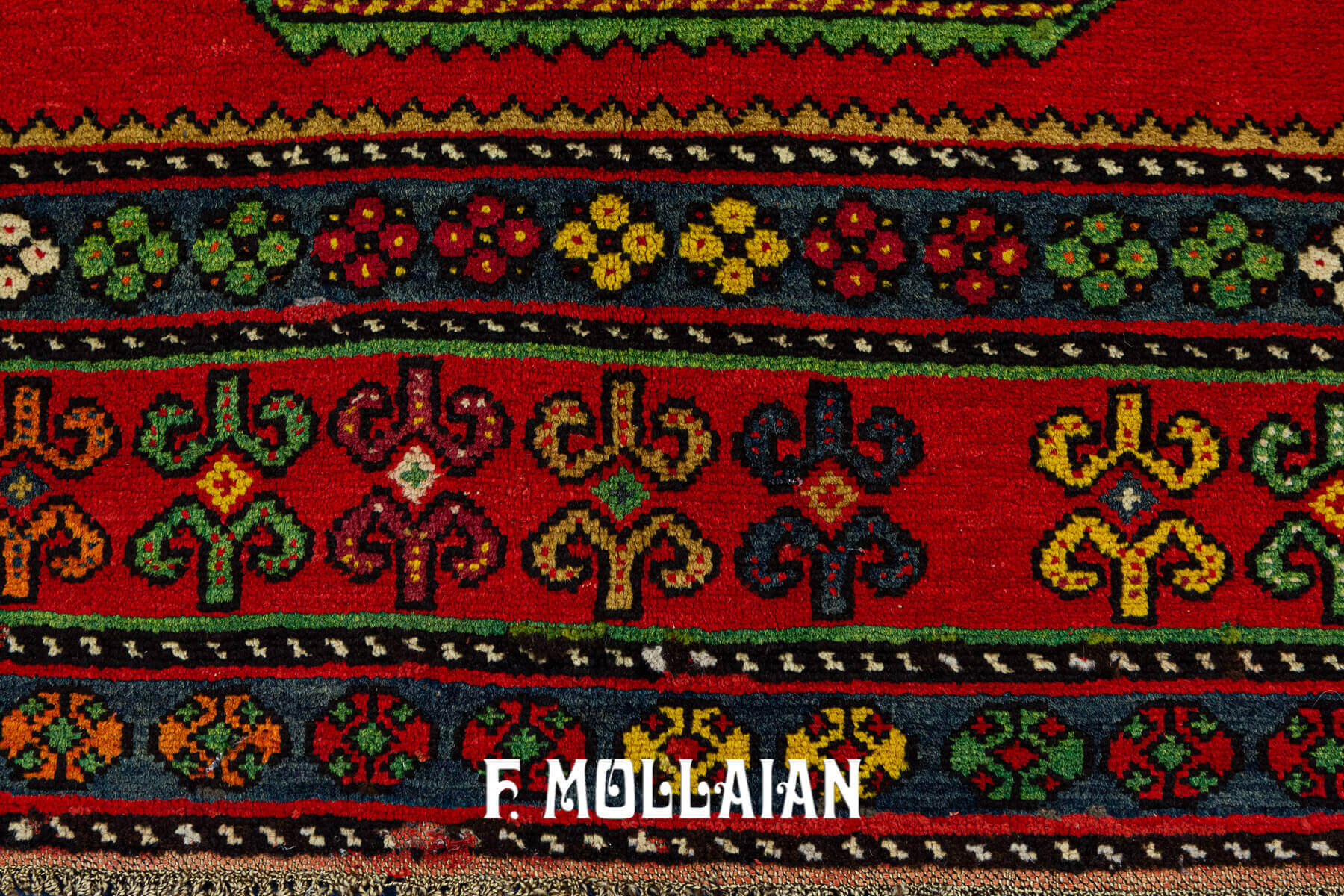 Antique Hand-knotted Caucasian Red Shirvan Rug n°:5931