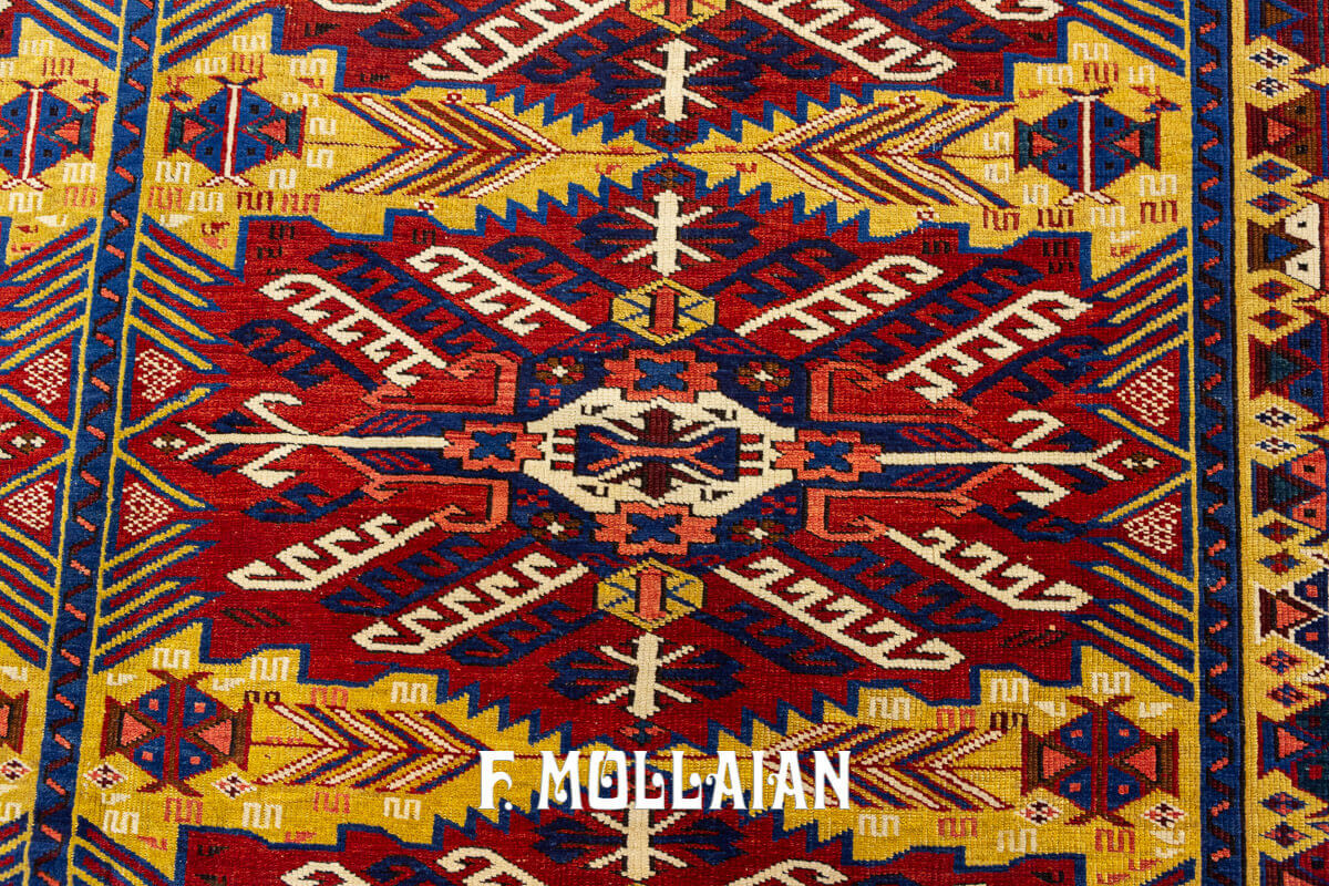Antique Caucasian Zeiwa (Zeiva) Hand-knottet Rug n°:68711989