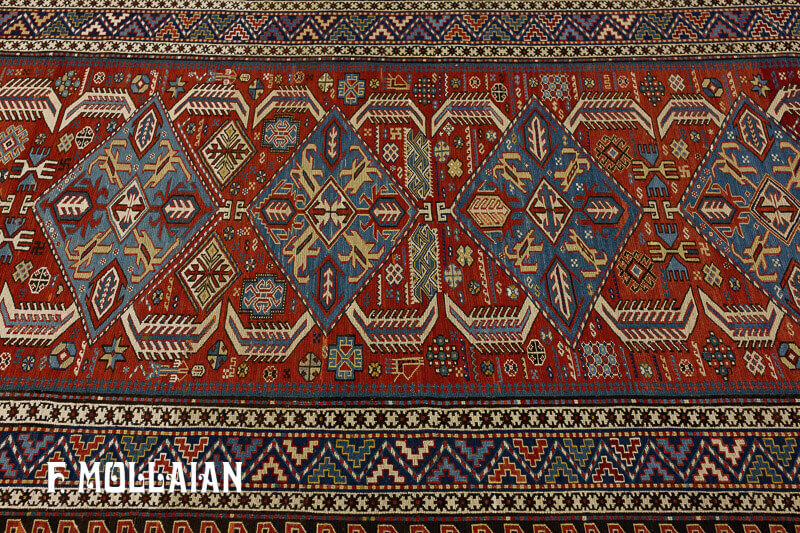 Tapis Kilim Sumak Caucasien n°:83489748