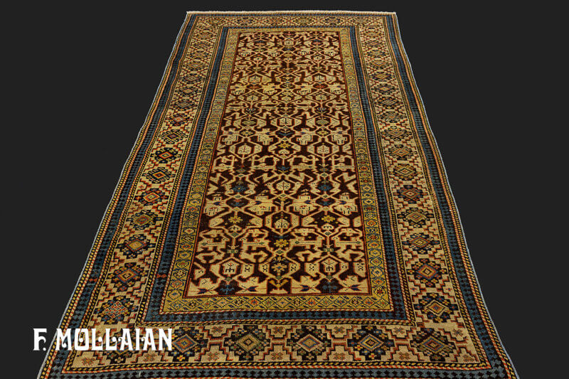 All-over Antique Caucasian Konakend Rug n °: 98466135