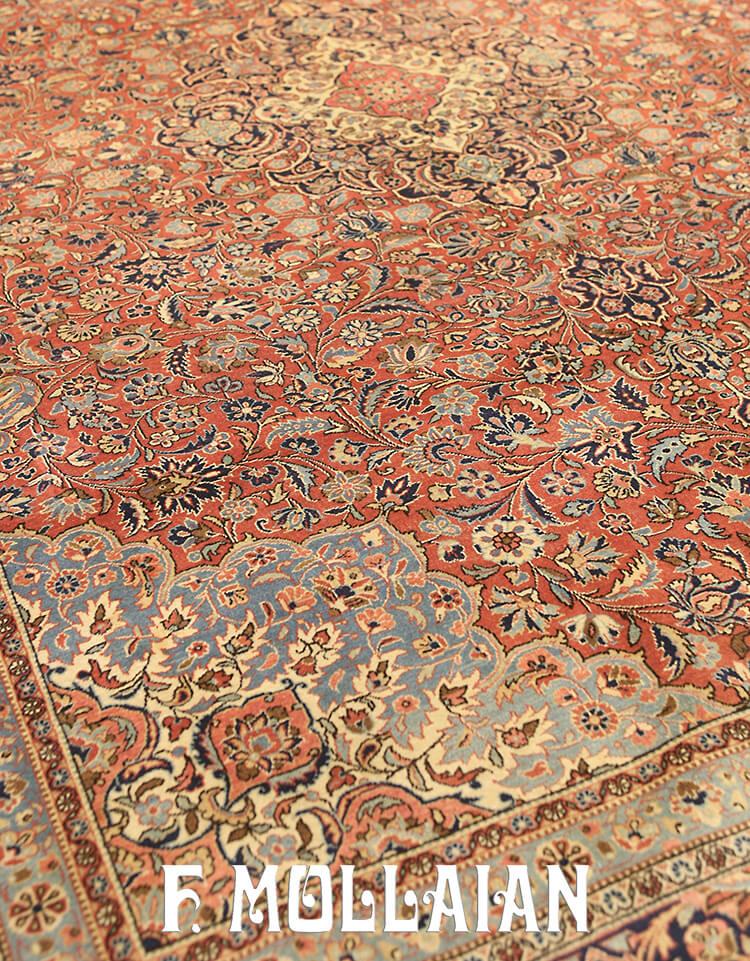 Antique Persian Kashan Dabir Carpet n°:27430856