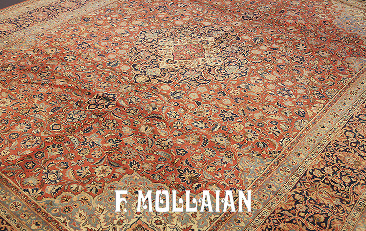 Antique Persian Kashan Dabir Carpet n°:27430856