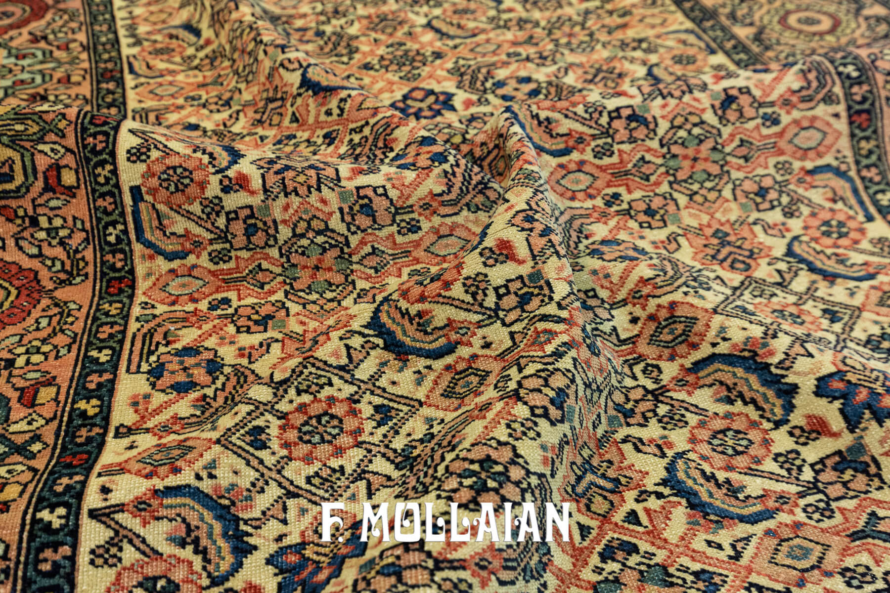 Tapis Persan Ancien Sarouk Farahan All-over n°:33298708