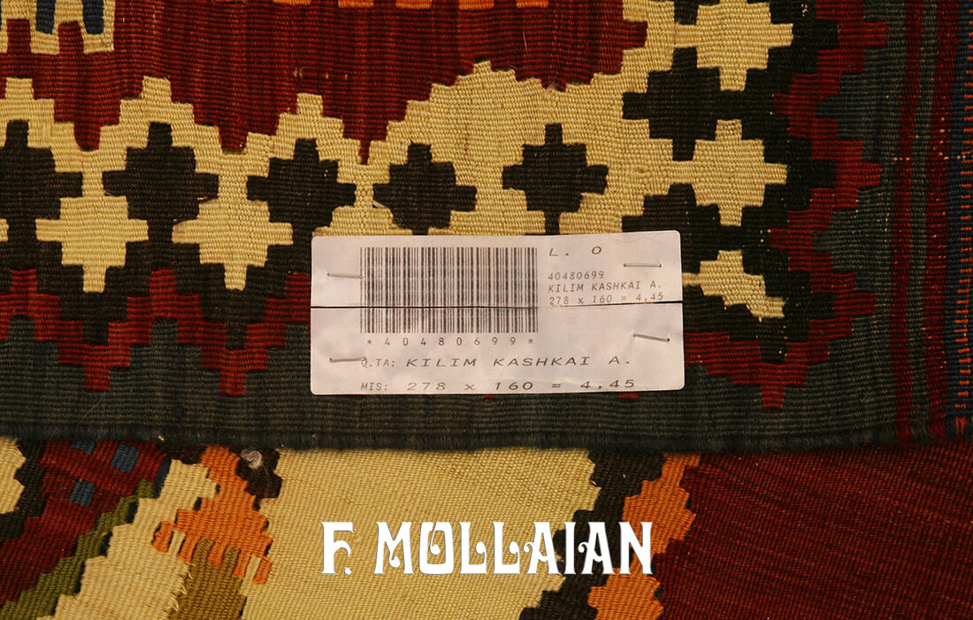 Antiker Persischer Kilim Kashkai (Qashqay) n°:40480699