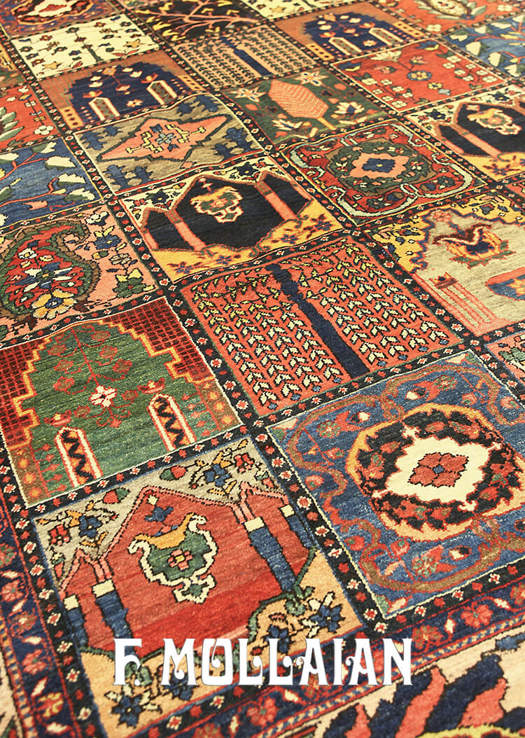 Tapis Persan Antique Bakhtiari n°:40533425