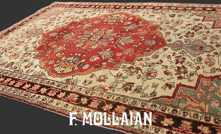 Teppich Persischer Antiker Kashan Mohtasham n°:42579629