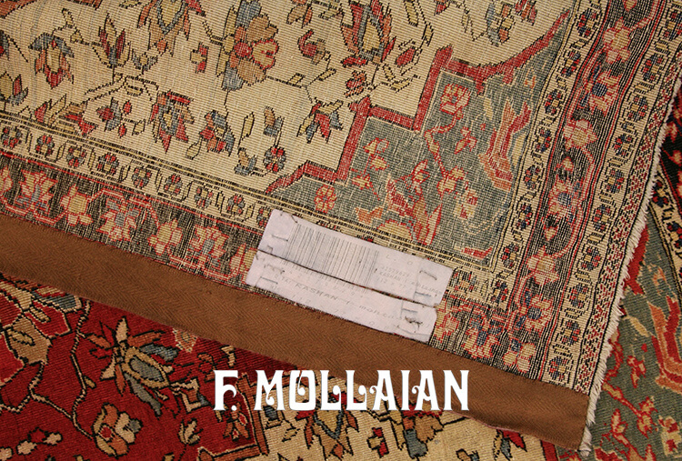 Teppich Persischer Antiker Kashan Mohtasham n°:42579629