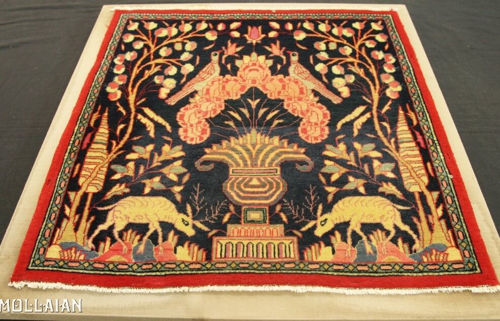 Tapis Persan Antique Kashan Dabir n°:61910030